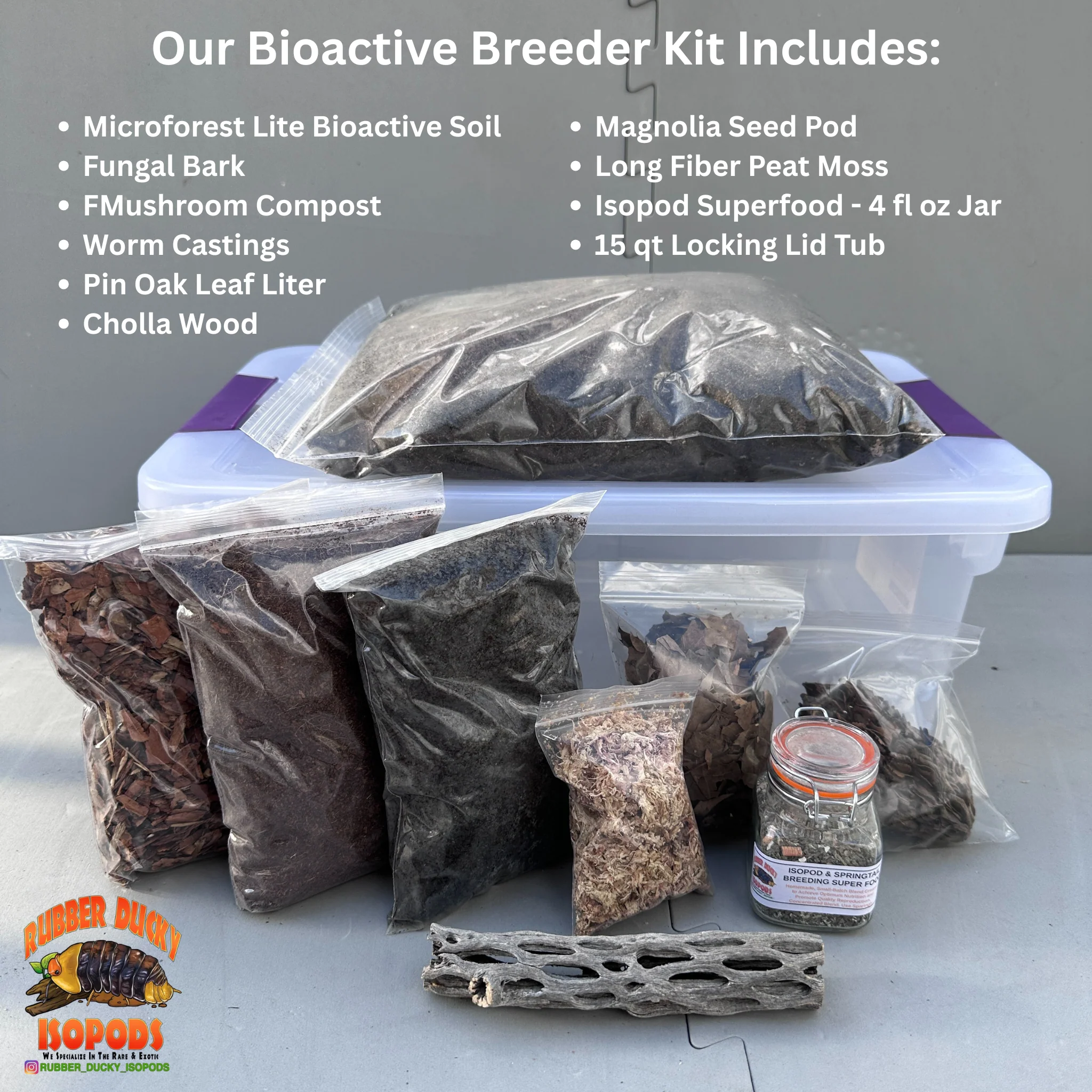 Bioactive Kits for Isopods & Springtails